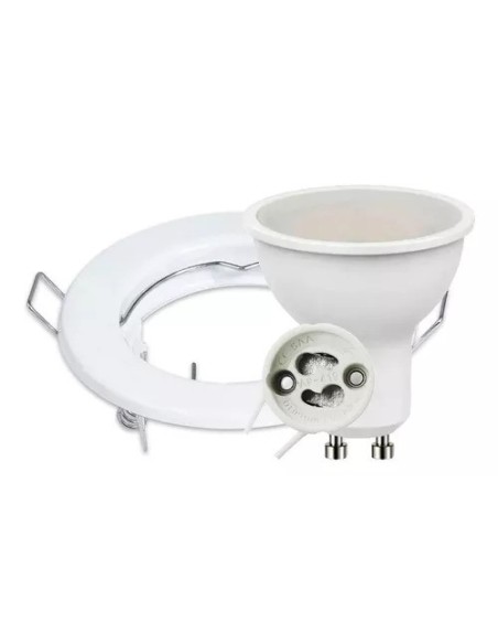 SPOT DICRO + ZOCALO GU10 + LAMP DIC 7W