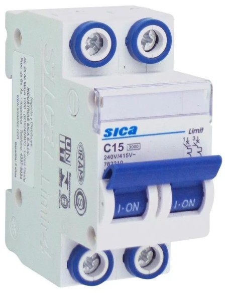 TERMICA DIN 2x 10A  3KA  SICA